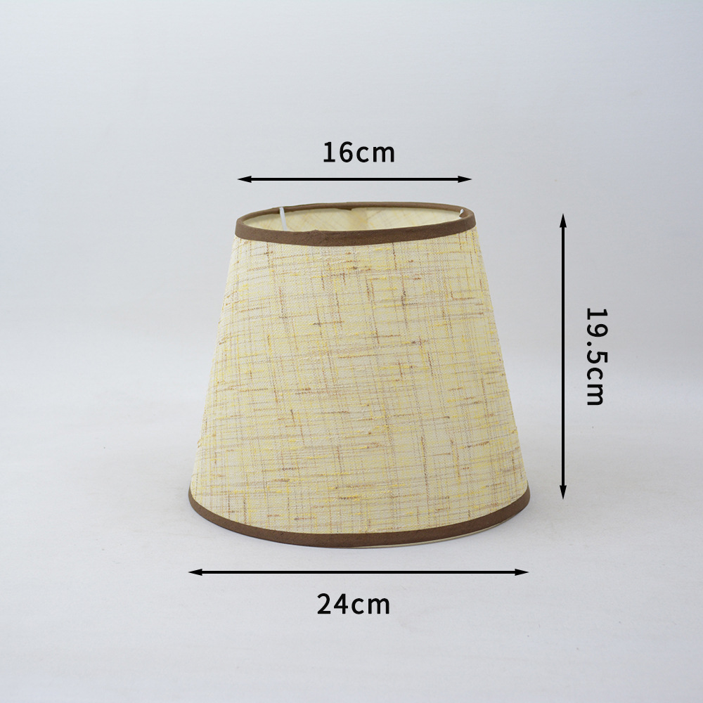 [Xianfan] rejilla de lino de impresión E27 lámpara de mesa accesorios lámpara de noche lámpara de pared lámpara de pie dormitorio sala de estar pantalla