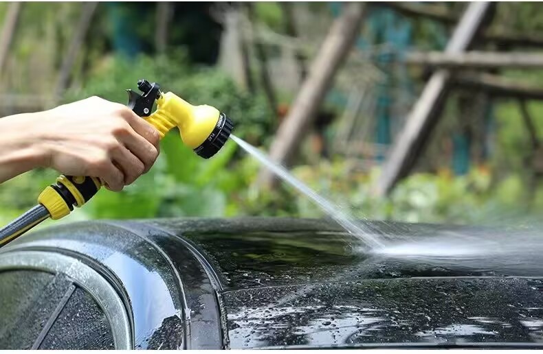 High Pressure Courtyard Water Gun Nozzle Household Car Washing Balcony Watering Artifact Water Pipe Spray Gun Hose Multifunctional Washing