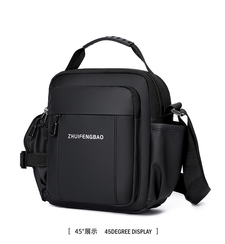 2025 New fashionable men's bag, large-capacity single-shoulder bag, durable backpack, multi-pocket business casual men's crossbody bag undefined
