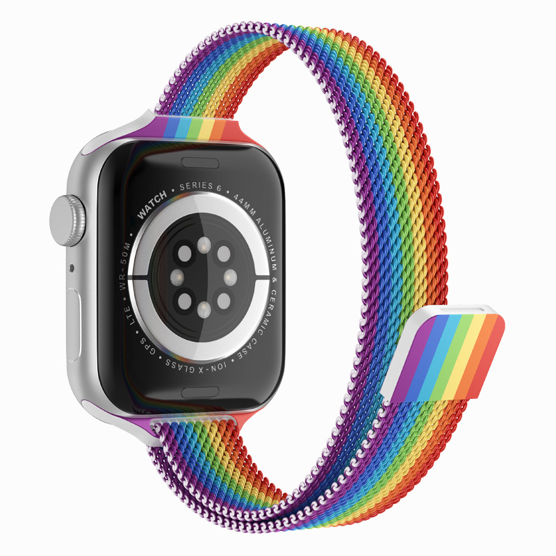 2024 Suitable for iwatch Series Full Size Metal Strong Magnetic Strap with Multiple Color Accessories High-quality Business Strap  (Non Watch)_voghion.com