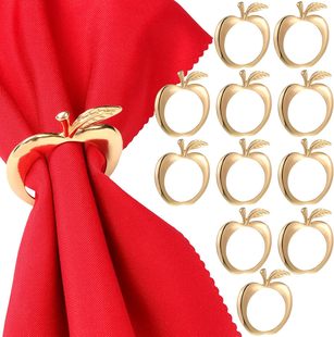 Apple Napkin Ring New Creative Fruit Series Hotel Restaurant Table Decoration Table Napkin Buckle Desktop Cloth Ring