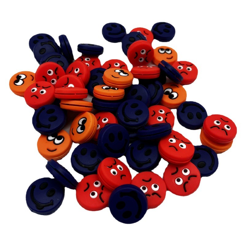 Новое выражение настроение силиконовые весело теннисные ракетки амортизатор-16 весело улыбающееся лицо теннис амортизатор