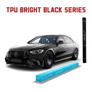 Cross-border wholesale UPTRG-TPU bright black car coat piano black paint protective film self-healing hydrophobic PPF body film