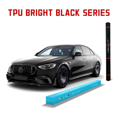 Cross-border wholesale UPTRG-TPU bright black car coat piano black paint protective film self-healing hydrophobic PPF body film
