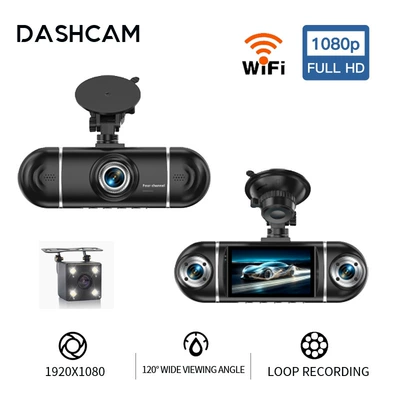 360-degree recording ° WiFi Panoramic — Driving recorder - z-86-3inch-four-record-wifi
