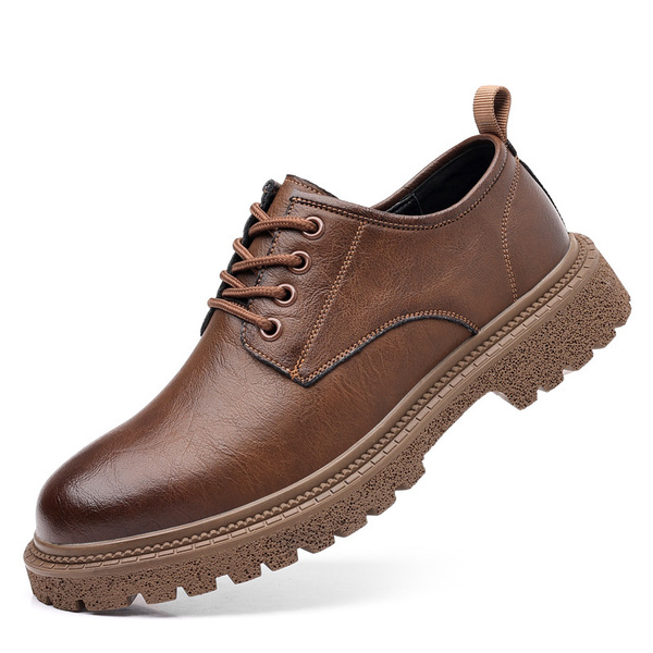 Retro casual low men's shoes platform English style