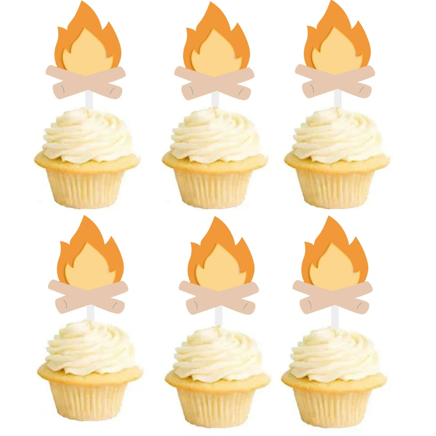 Трансграничный новый сетевой красный хлеб выпечка торт плагин декоративный пламя пламя плагин спот оптом