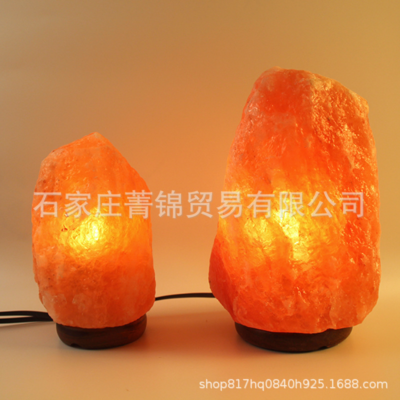 Factory wholesale Himalayan crystal salt lamp export gift lamp bedroom bedside mineral night light