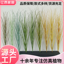 跨境仿真芦苇洋葱草单支假草家居庭院小草装饰造景配材仿真植物