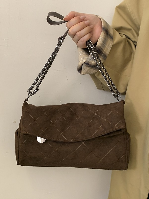 Bolso de cadena de diamante para mujeres 2025 nueva moda transfronteriza bolso de hombro de alta calidad mochila de viaje