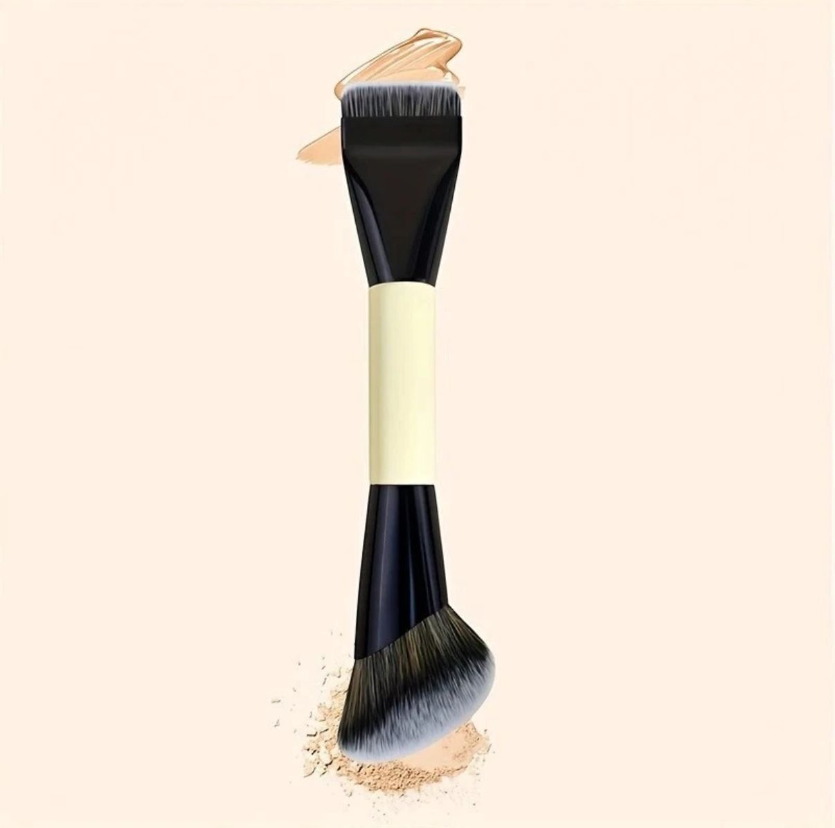 Professioneller Doppelseitiger Make-up Pinsel Für Foundation_voghion.com
