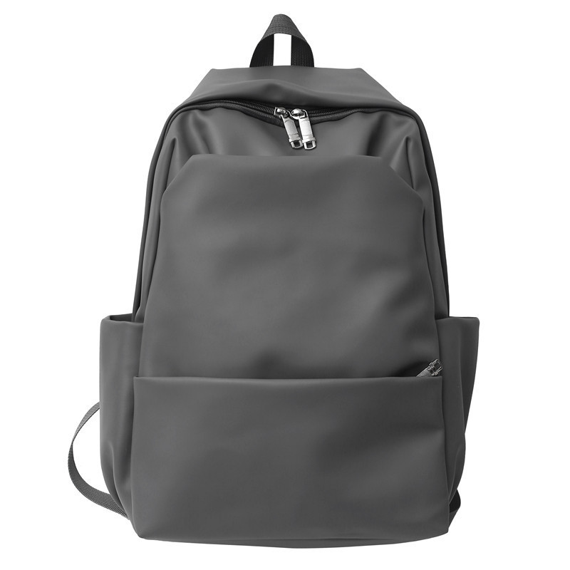 Mochila de sentido avanzado para mujer nueva versión coreana de la mochila simple para hombre, estudiante de secundaria, cuero suave, mochila de viaje para computadora, marea