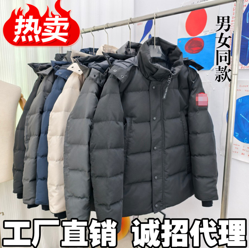 Wyndham Parka Plus Goose Large Flap Pocket Pants down Jacket Men's and Women's Cotton 29 Styles 3808m Couple Parka Jacket