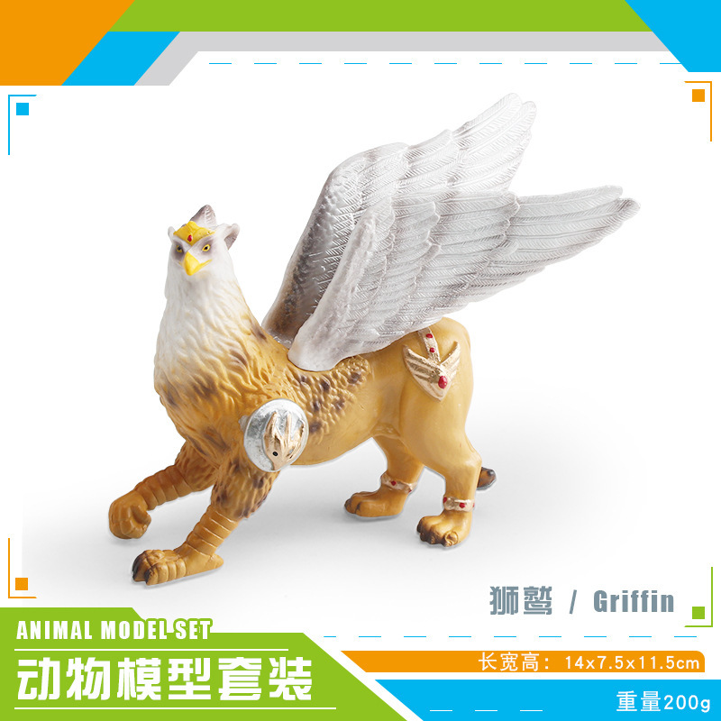 Simulación transfronteriza mitología occidental modelo de bestia marino hombre de nieve de hielo espada diente tigre monstruo hombre lobo decoración juguetes