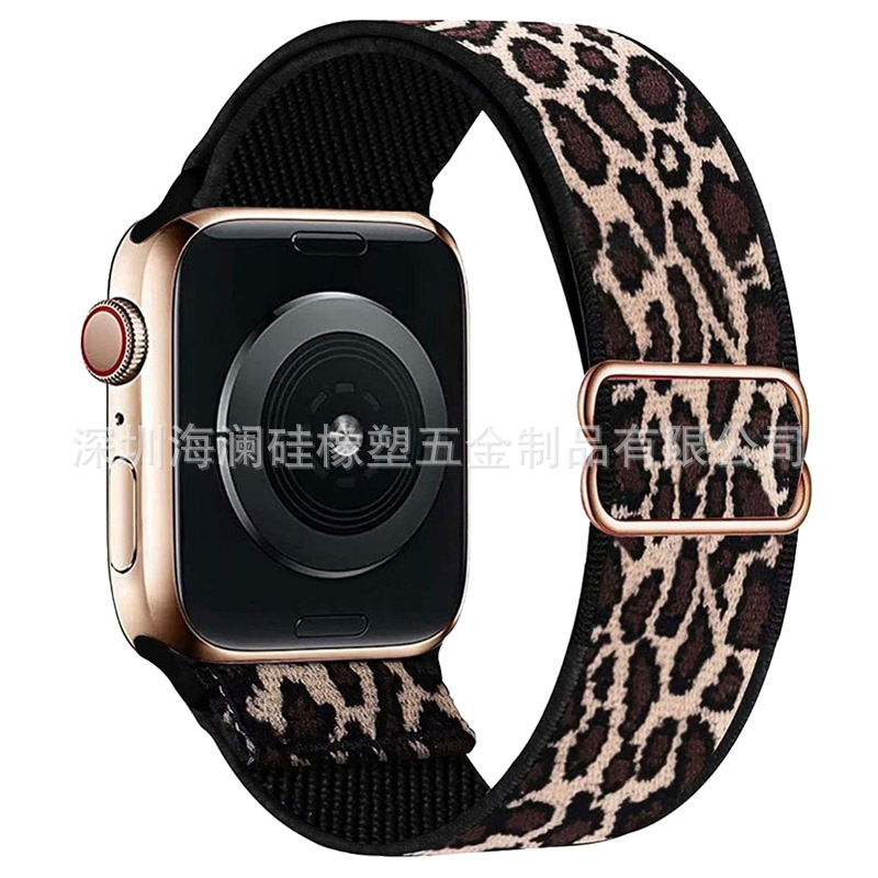 Adecuado para Apple correa de reloj iwatch8 Apple correa de reloj hebilla elástica correa de reloj de nylon