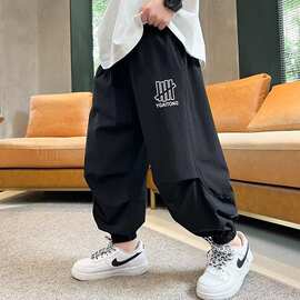 童装男童夏装裤子防蚊裤2025新款儿童薄款夏季宽松中大童夏款休闲