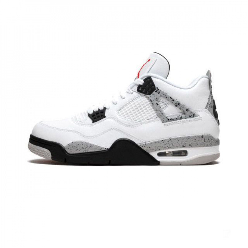莆田純正工場 aj4 ホワイトセメント実用バスケットボールシューズパリ電動エアクッションロートップ男性と女性のスポーツシューズ|undefined
