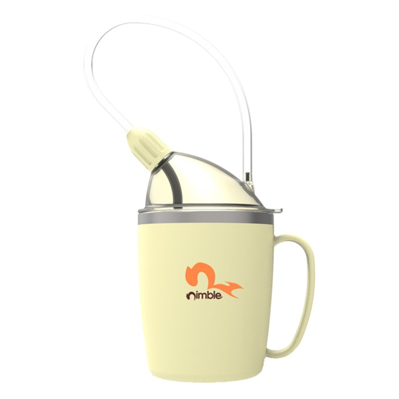 Cama-acostado ancianos agua potable anti-estrangulamiento cuidado Copa parálisis paciente a prueba de fugas líquido comida Taza con tapa paja materna Taza aislamiento