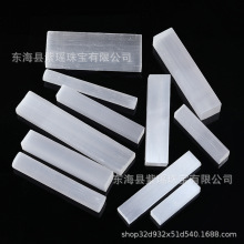 批发天然亚硝酸盐石膏水晶透明石膏条石膏棒石膏板石膏原石制品