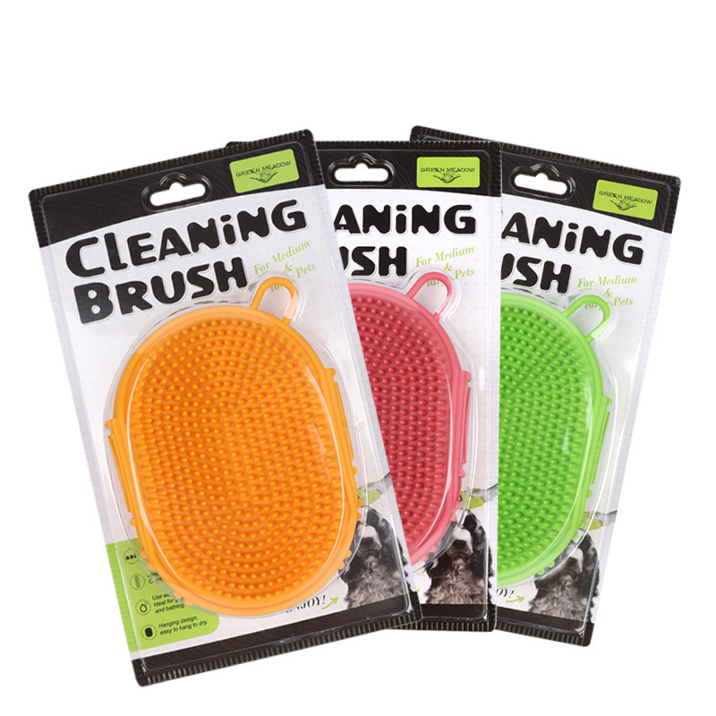 Suministros para mascotas, cepillo de masaje de baño, cepillo de doble cara, cepillo de limpieza para perros y gatos, productos de limpieza para mascotas