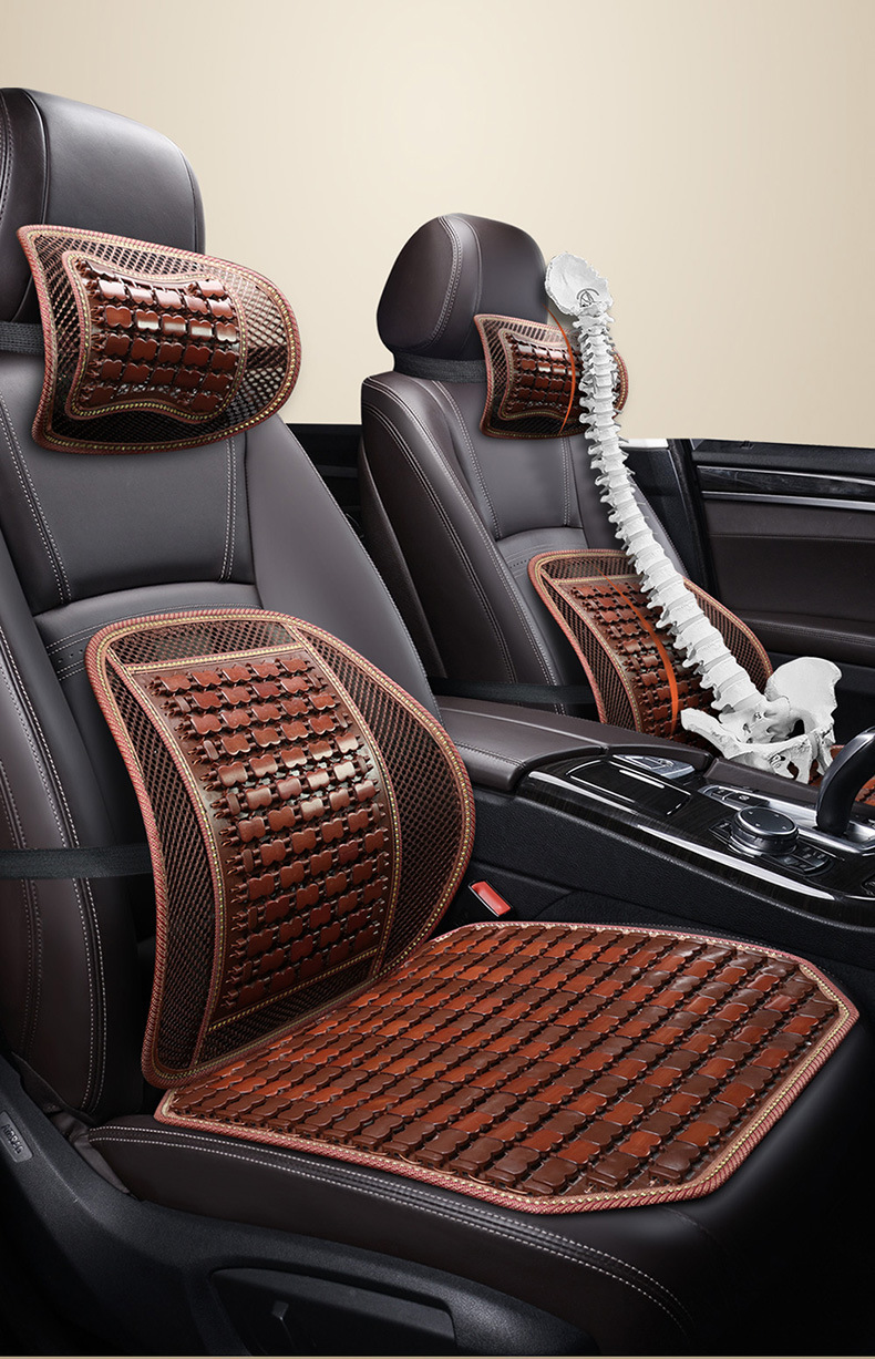 Car Seat Cushion Summer Cooling Mat Bamboo Car Seat Cushion Bamboo Mat Car Mat Ice Silk Summer Ventilation and Breathability