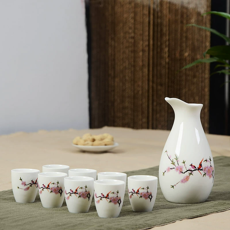 Ceramic wine set, wine dispenser, Birthday gift
