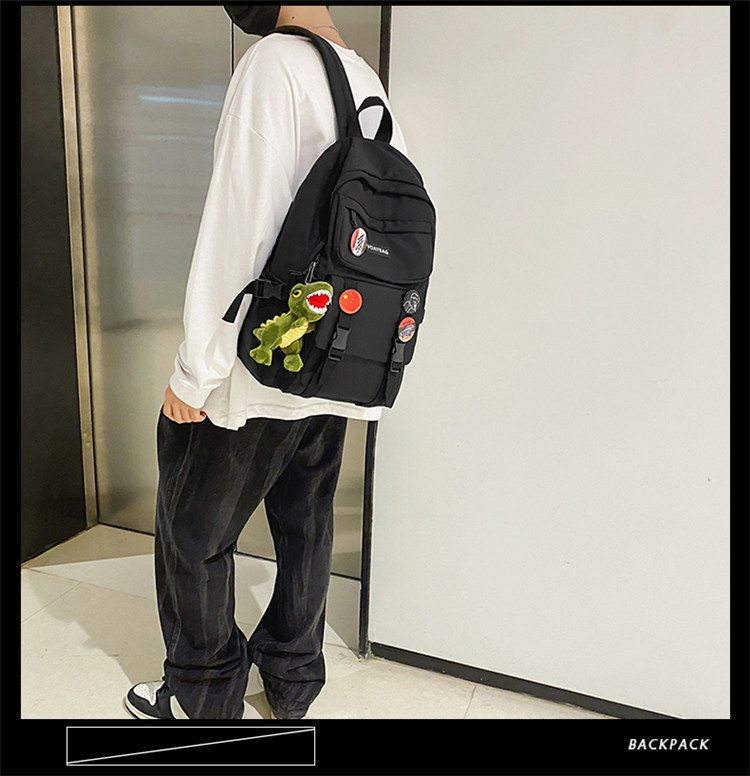 Mochila Femenina Coreana Harajuku Ulzzang Mochila Para Estudiantes De Secundaria Mochila Para Estudiantes De Secundaria De Gran Capacidad Estilo Universitario Ins display picture 35