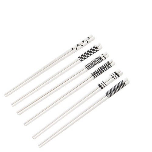 Hepburn simple ceramic chopsticks, easy to clean, high temperature resistance, healthy internet celebrity, high appearance, bone china chopsticks for home use for eating, wholesale