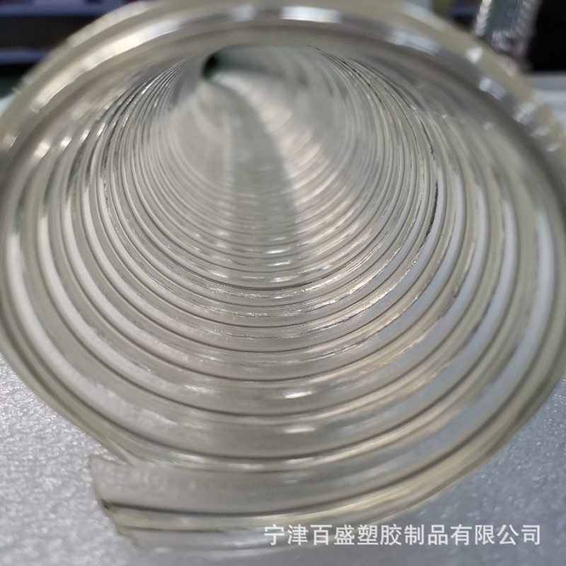 火车站密螺距吸污管 65*1.5mm 聚醚不锈钢丝排污管