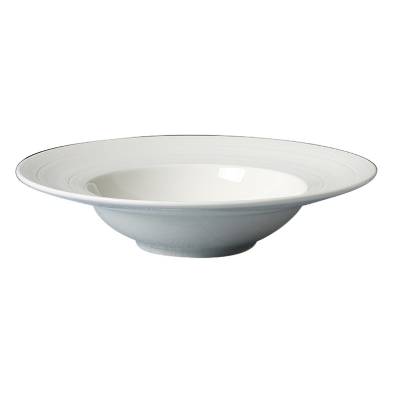 [Una marca de Manhattan Sharp] cerámica vajilla paja sombrero placa Comercio exterior porcelana cola solo hogar plato ins estilo