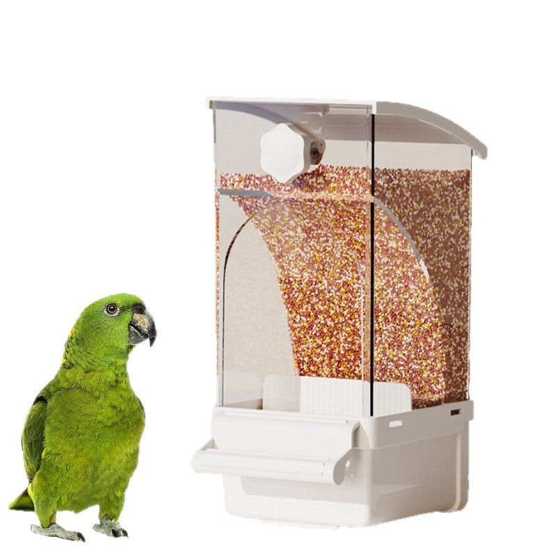 オウムの餌箱、新型自動給餌器、鳥の散りばめ防止、穀殻分離、虎皮牡丹、飛沫防止鳥の餌箱|undefined