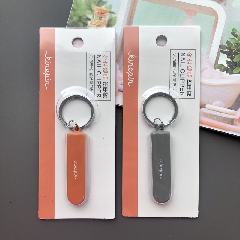 Kinepin Portable Nail Clipper Keychain Nail Clippers Anti-Splash Carbon Steel Hard Nail Manicure Tool