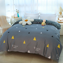 纯棉被套单件全棉斜纹1.2米单人学生宿舍被罩双人150x200x230抖音