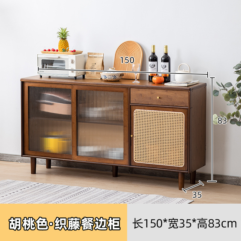 Armario aparador montado en la pared de la cocina casera gabinete bajo moderno minimalista de madera maciza sala de estar gabinete de té armario de almacenamiento