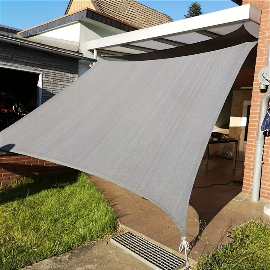 Xiyin Temu Cross-Border Outdoor Canopy in Stock, Rectangular Sunshade Sail, 420D Oxford Cloth Sunshade Sail, Triangular Shape