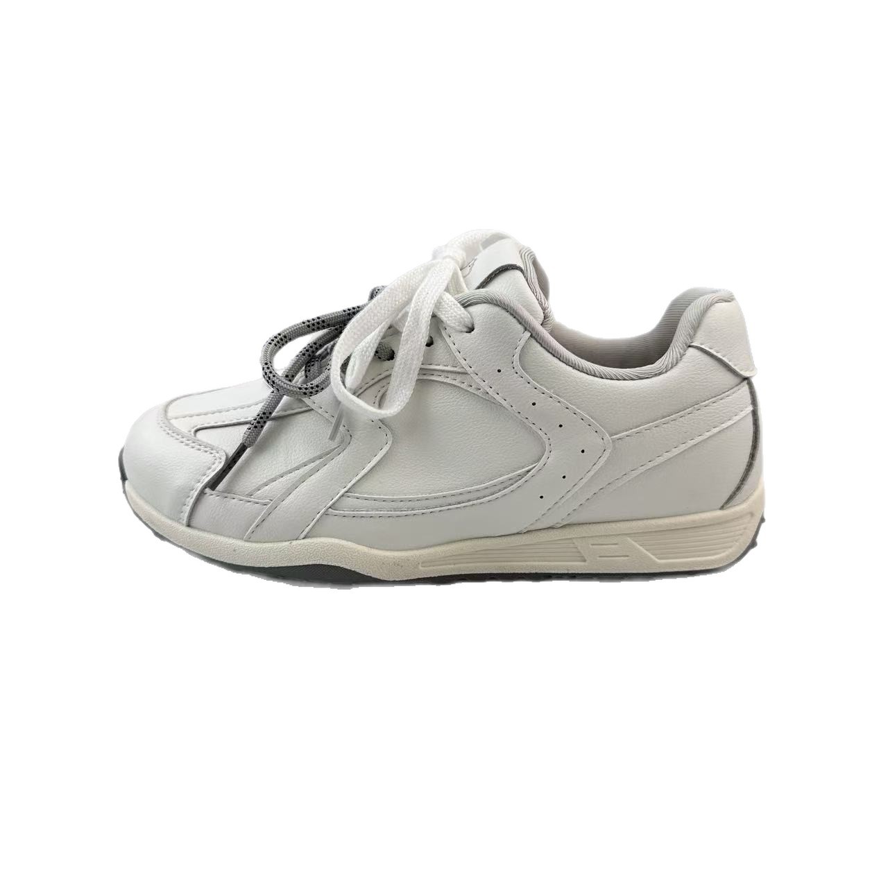 Yuanbo 2025 otoño nuevos estudiantes pequeños zapatos blancos universales de mujer coreana Agan De-Trainer zapatos de mujer Harajuku