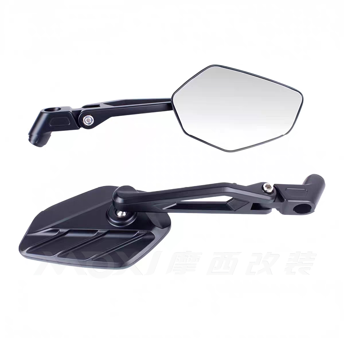 Aluminum Alloy Folding Rearview Mirror Motorcycle Reflector Scooter Reversing Mirror High Definition