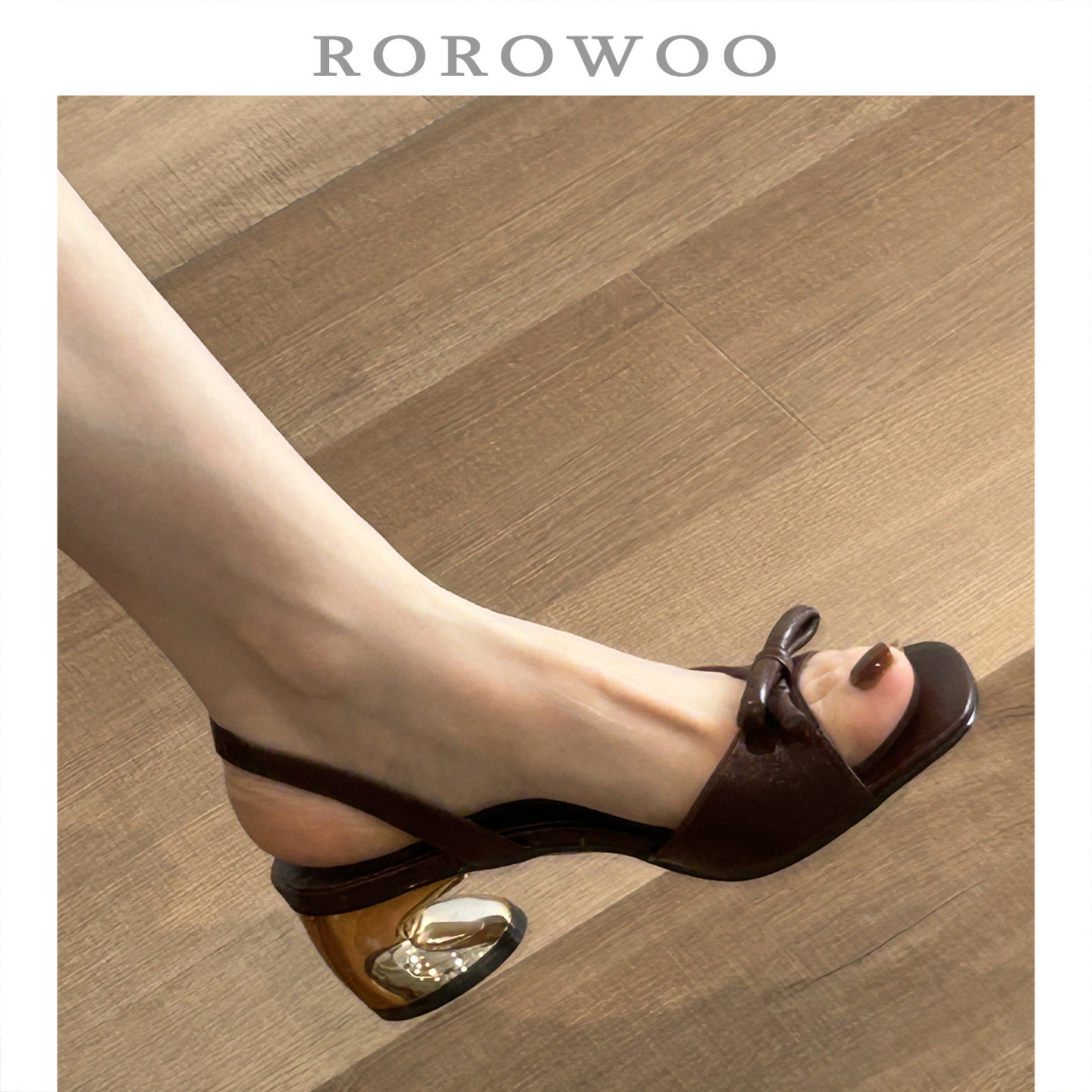 Summer breathable sandals with bow open toe