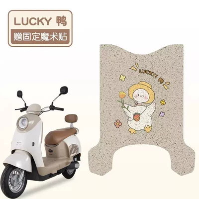 Electric vehicle foot mat | Mat Electric Vehicle Accessories - lucky-duck-high-quality-silk-circle-waterproof-and-wear-resistant