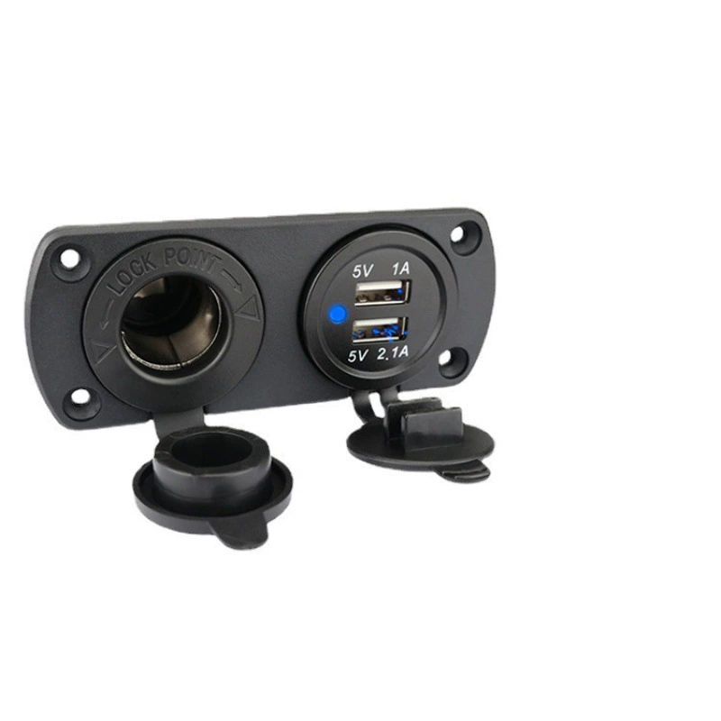 Автомобильный телефон Зарядное устройство Автомобильный грузовик Автомобильный грузовик модификация яхты одна буксировка две пары usb12-24V трансграничные продажи