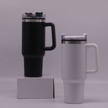 跨境40oz把手杯汽车杯大容量 手柄冰霸杯 内塑外钢啤酒杯子批发