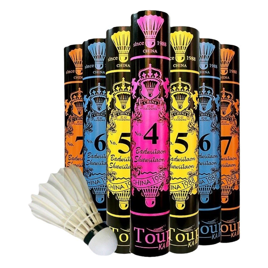 Kaidong оригинальные товары для бадминтона прочный King № 7/6/5 стабильные тренировочные развлекательные соревнования, посвященные 12 штук, не могут быть сломаны