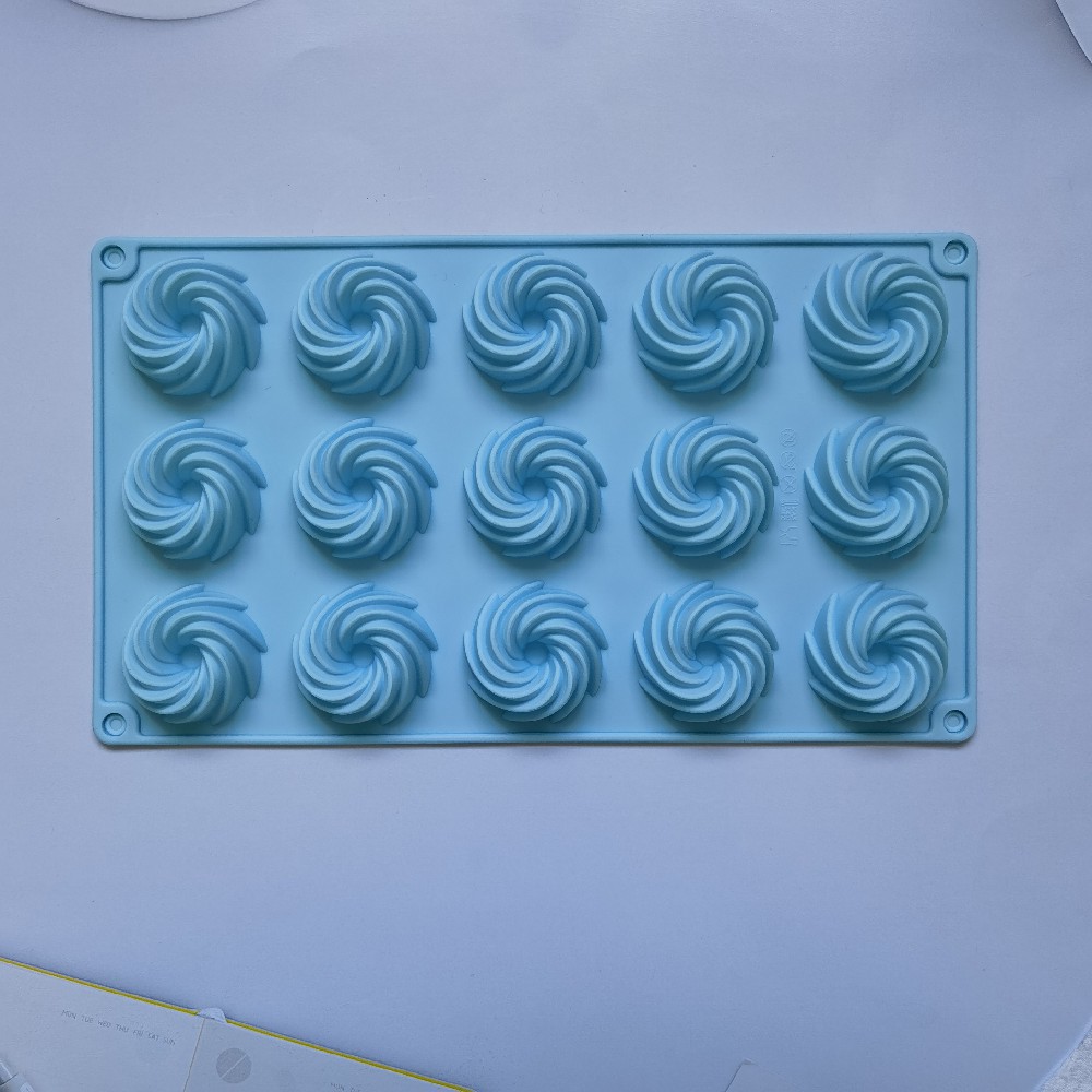 15 molde de pastel helicoidal 66 molde de silicona pastel helado pudín molde de postre jabón utensilios