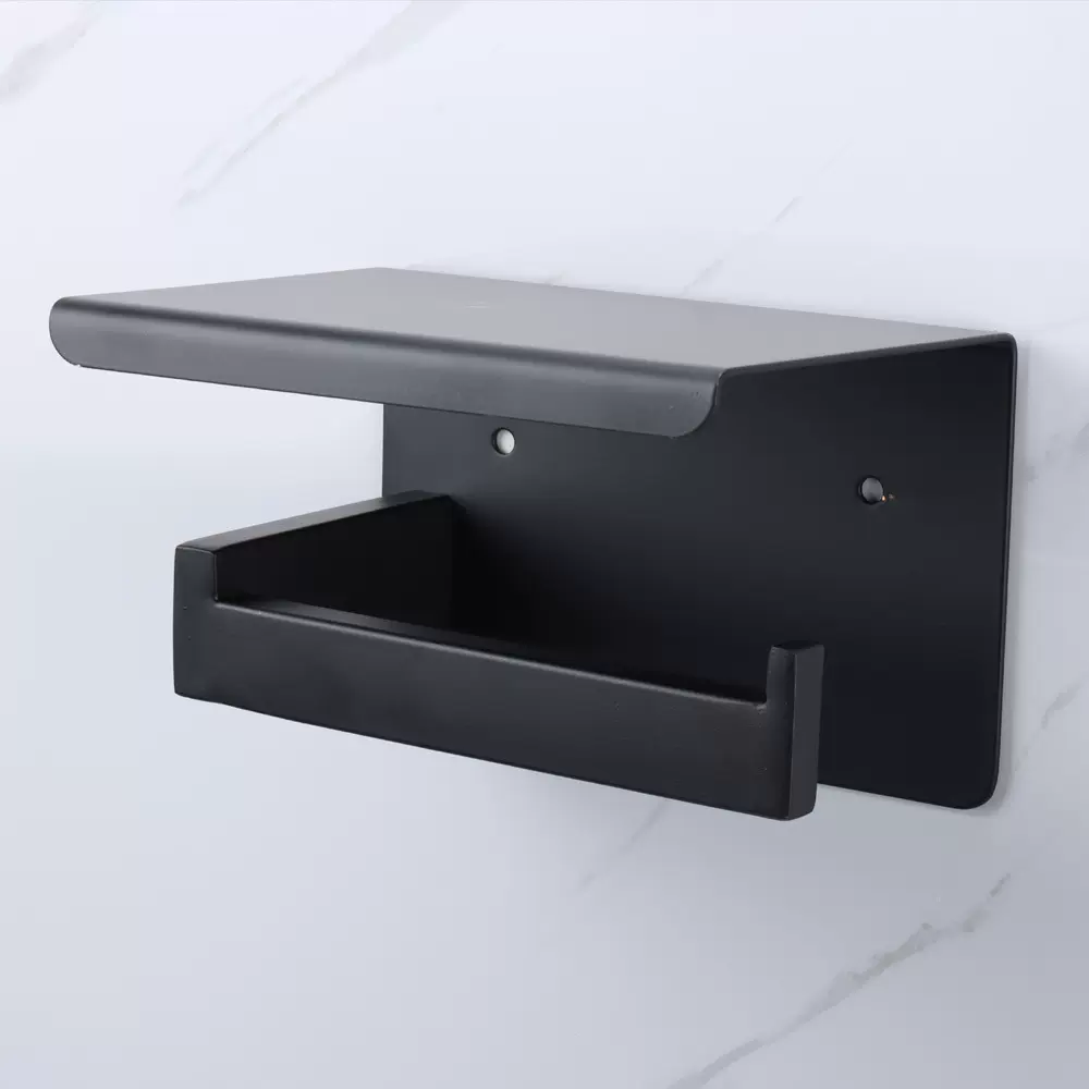 厕纸架 跨境卷纸架免打孔纸巾架手机卷纸置物架 不锈钢卷纸架