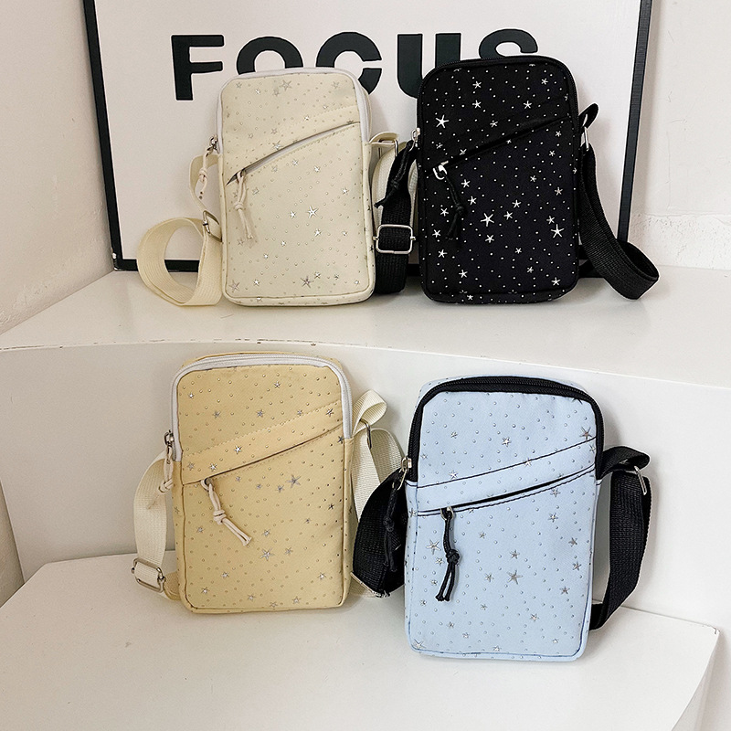 2025冬季新款洋气个性时尚星星百搭休闲简约质感单肩斜跨手提包跨