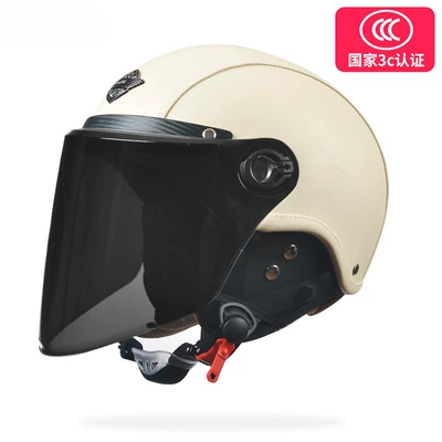Motosiklet dəbilqələri | helmet - one-size-fits-all-leather-rice-removable-ear-protection-class-a-high-definition-long-mirror-black-tea-long-mirror