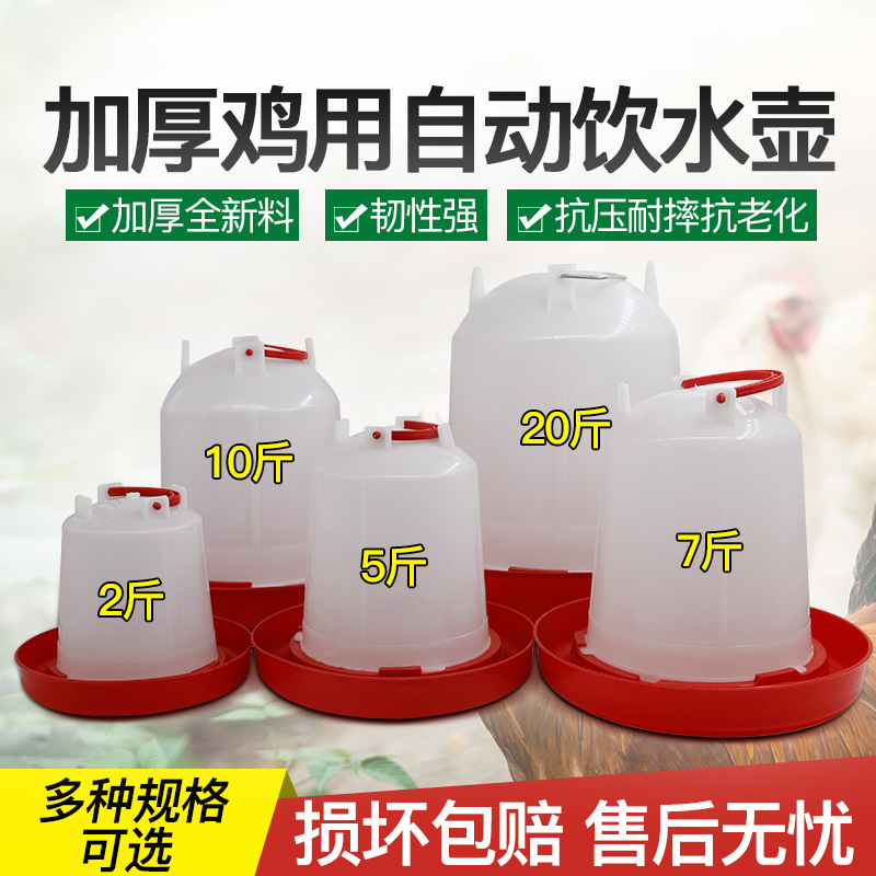 鸡用水壶小鸡用自动饮水器水槽雏鸡饮水桶鸭鹅喂水器养鸡设备用品|ms