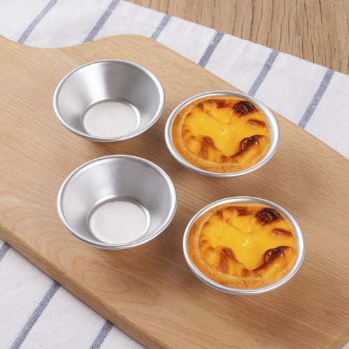 Egg Tart Mold Aluminum Pudding Tart Model Reusable Tart Pan Baking Oven Home Mold