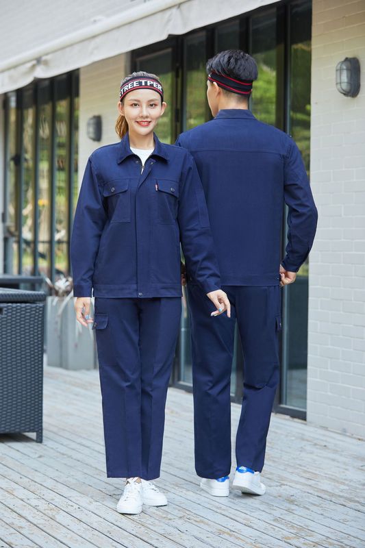 春秋冬用純綿作業服セット メンズ 厚手 溶接工 電気技師 作業着 長袖 工場 車修理工 労働保護服|undefined