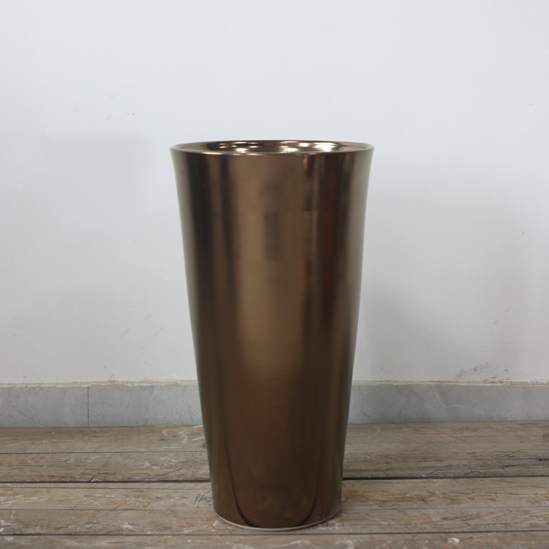 Botón de cerámica ornamentos de linterna dorada floral sala de estar flores secas mesa de comedor de flores de lujo ligero chino botón Año Nuevo